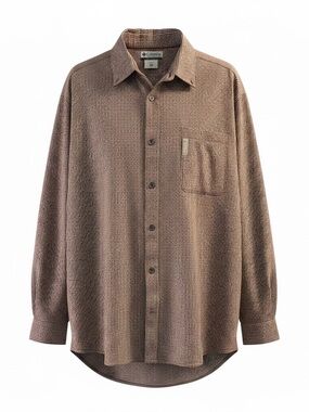 Columbia Men’s Micro‑Check Button‑Down Shirt – Size XXL